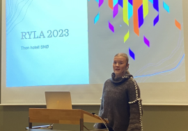 Presentasjon fra deltakere på RYLA på SNØ
