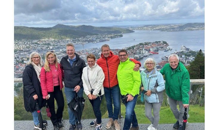 Tur til Bergen med vennskapsklubben fra Tyskland